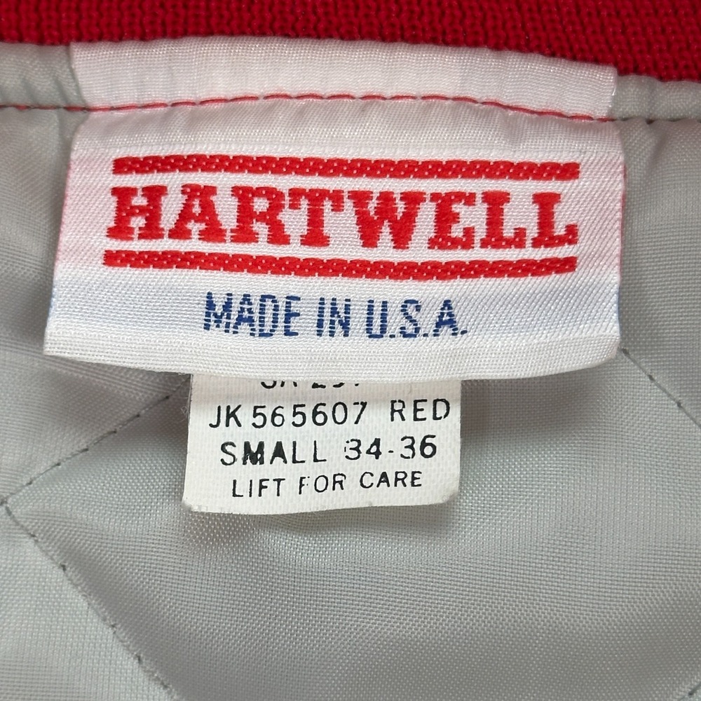 Vintage Hartwell Bomber Jacket Size Small USA Satin Phoenix Hockey Association - Picture 8 of 11